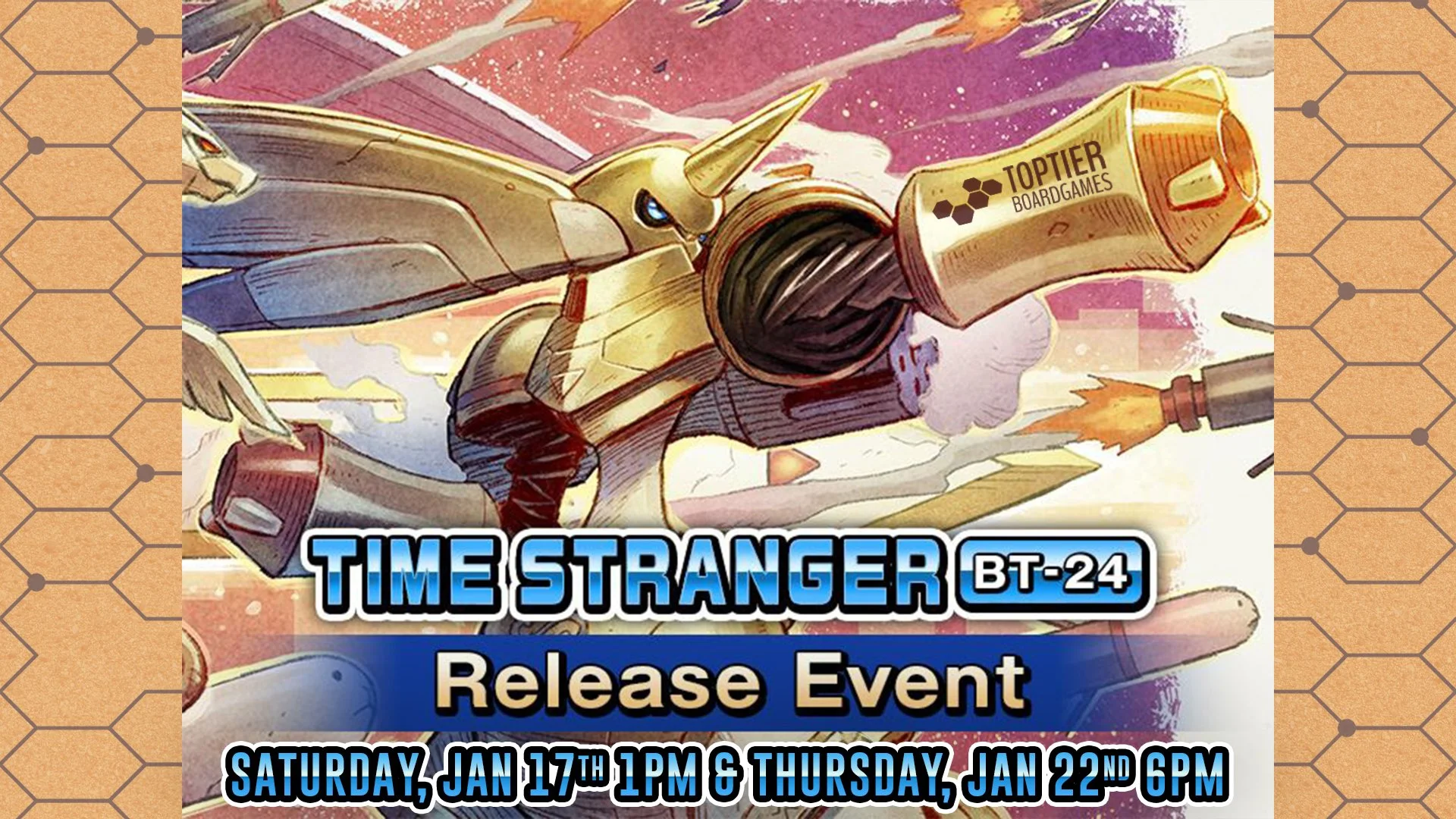 Time Stranger Prerelease | Digimon (Thursday) — Top Tier Board Games